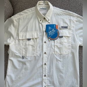 Columbia PFG white shirt. Long sleeves. New with tags. Size XS